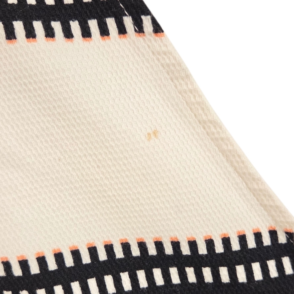 Dynamite Ivory Coral Black Patterned Dress Small Structured Pockets - Picture 9 of 9